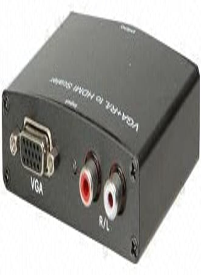 VGA TO HDMI Converter Adapter with Audio Black